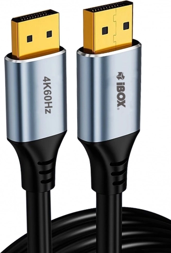 Kábel DisplayPort 4K 60 Hz so zlatými konektormi 2 m