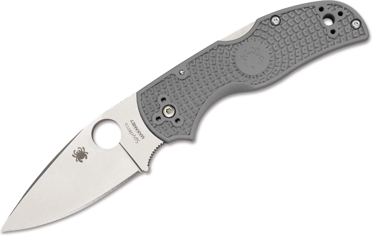 Vreckový nôž Spyderco Native 5 Lightweight sivý, Maxamet, satin