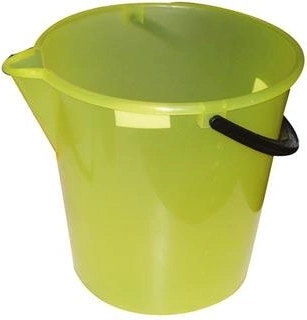 Vedro 12 l s mierkou a výlevkou, plast, mix farieb