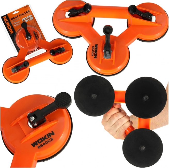 Trojitá vákuová prísavka na sklo a dlaždice 75 kg WOKIN