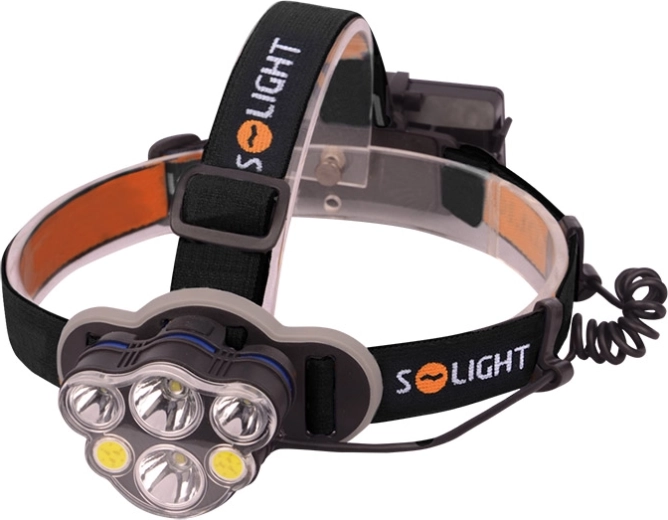 Solight nabíjateľná LED čelovka 550 lm