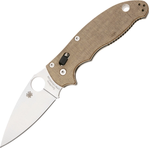 Zatvárací nôž Spyderco Manix 2 Brown, CPM Cru-Wear, Micarta