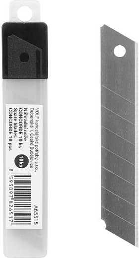 Náhradné odlamovacie čepele 18 mm CONCORDE, 10 ks
