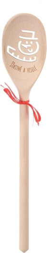Drevená oválna vareška SNEHULIAK 30 cm