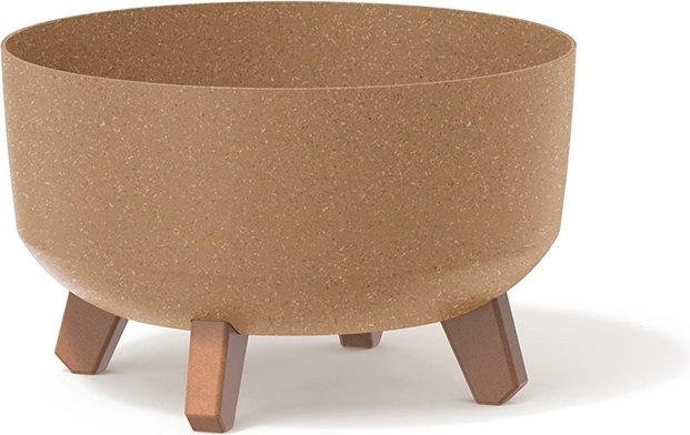 Kvetináč na nožičkách Gracia Low Eco Wood 23,5 cm – naturo