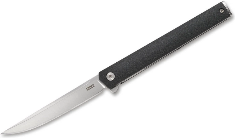 CRKT CEO Flipper vreckový nôž 8 cm, čierny, FRN