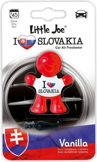 Little Joe 3D Supair Drive vôňa do auta vanilka „I Love You Slovakia“
