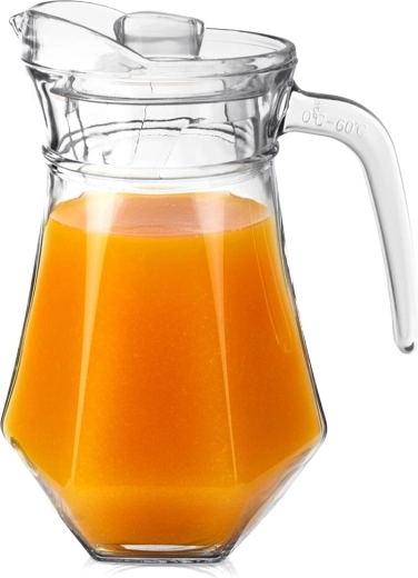 Sklenený džbán s viečkom 1,2 l