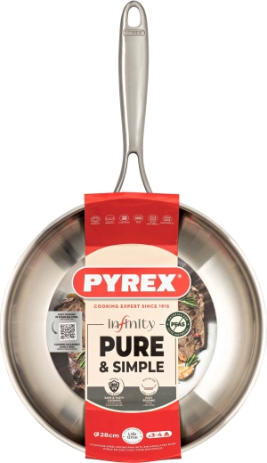 Panvica Infinity 28 cm Pyrex nerez