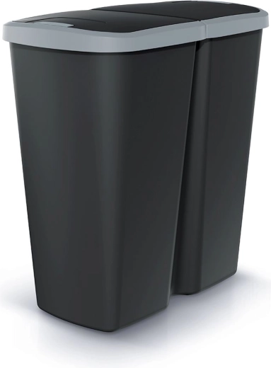 Odpadkový kôš na triedený odpad Compacta Q Duo 45 l
