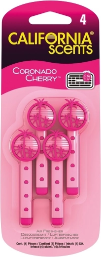 Vonné tyčinky do ventilácie California Scents Coronado Cherry, 4 ks