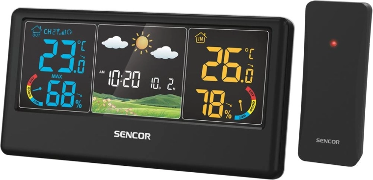 Meteorologická stanica Sencor s bezdrôtovým snímačom