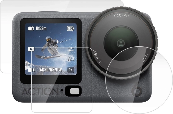 Sada tvrdeného skla Puluz pre DJI Osmo Action 6 (3 ks)