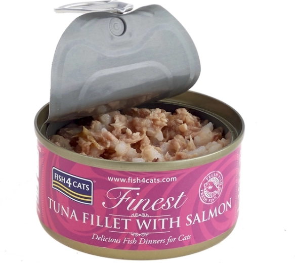 Konzerva pre mačky Fish4Cats tuniak s lososom 70 g
