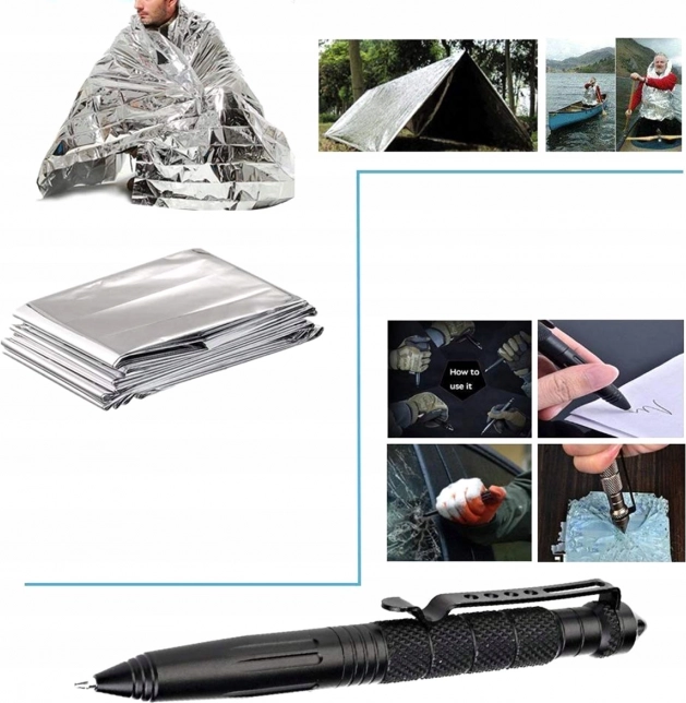 Survivalová sada 12 v 1 v puzdre SOS