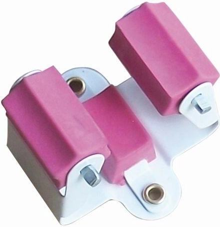 Flexibilný držiak na záhradné náradie 20–40 mm, kov a TPR, 2 ks