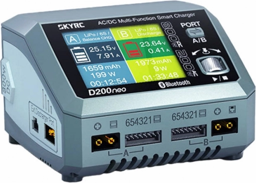 Nabíjačka SKYRC D200neo duálna 200W/800W s USB‑C PD