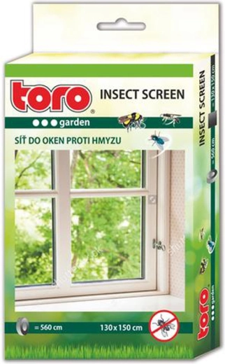 Okenná sieť proti hmyzu 130 × 150 cm, čierna