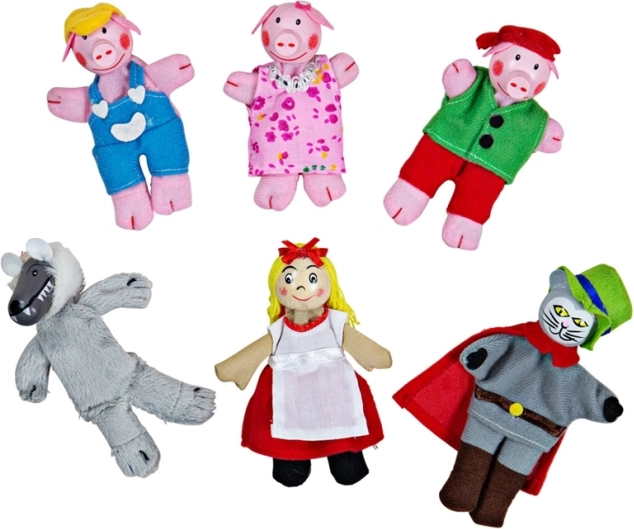 Prstoví maňušíkovia rozprávkové postavičky Bigjigs Toys