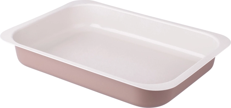 Lisovaný plech na pečenie 36 × 26 cm Caffe Creme s nepriľnavým povrchom