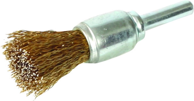 Koncový rotačný kefový nadstavec 25 mm, vlnitý drôt 0,3 mm, stopka 6 mm FESTA