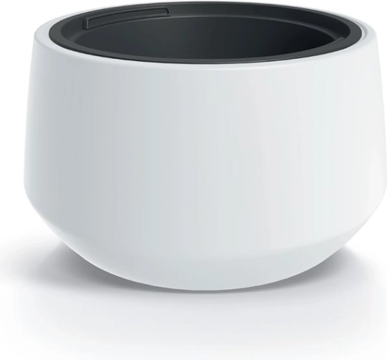 Biely plastový kvetináč HEOS 34,3 cm