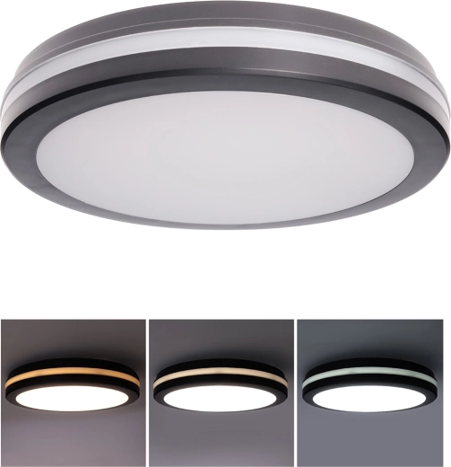Solight LED stropné/nástenné svietidlo IP65 s nastaviteľným výkonom a farbou svetla 30 cm