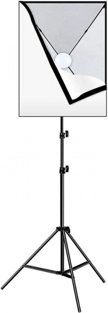 Štúdiová sada Puluz Softbox 50x70 cm so statívom a LED žiarovkou