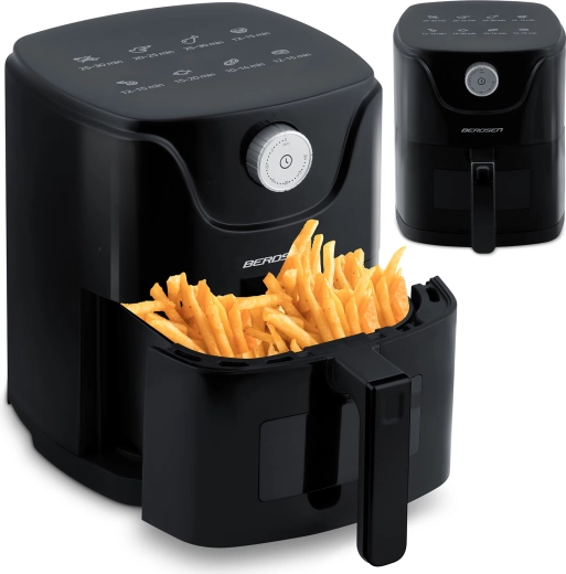 Teplovzdušná fritéza BERDSEN 2,5 l 1000 W, čierna