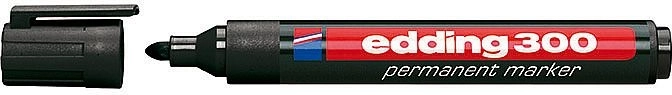 Priemyselný permanentný popisovač edding 300 čierny