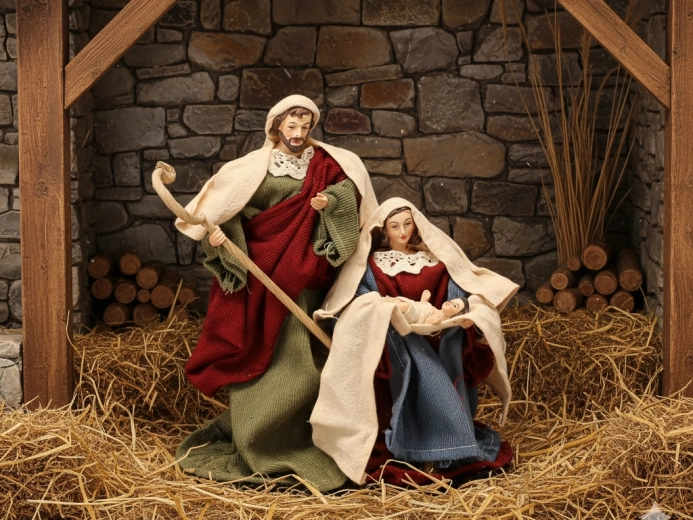 Vianočná figúrka Svätá rodina 25,4 cm