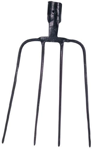 Kované vidly so 4 hrotmi bez násady