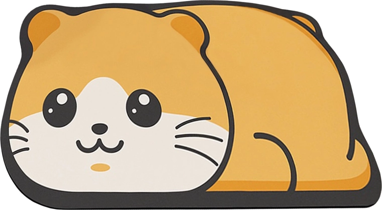 Kúpeľňová diatomitová rohožka Bath-hamster 60 × 40 cm