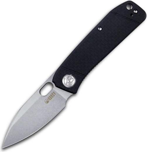 vreckový nôž Kubey Hyde 7,5 cm, pieskovaný, čierny, G10