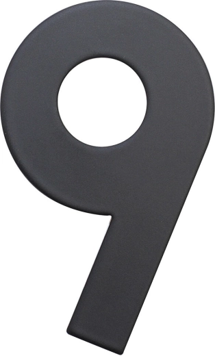 Domové číslo 9, 75 mm, nerez, matná čierna