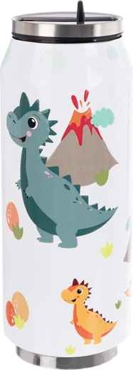 Nerezová termoska v tvare plechovky DINO 400 ml