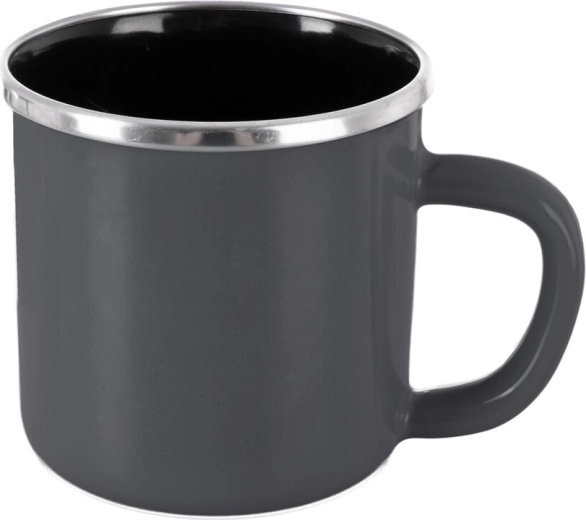 Smaltovaný hrnček Grey Lem 0,41 l