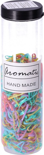 Súprava gumičiek do vlasov 600 ks – pastelový typ I, mix farieb