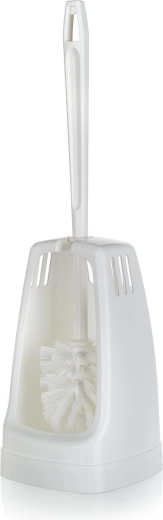 WC súprava s držiakom, štvorcová, biela