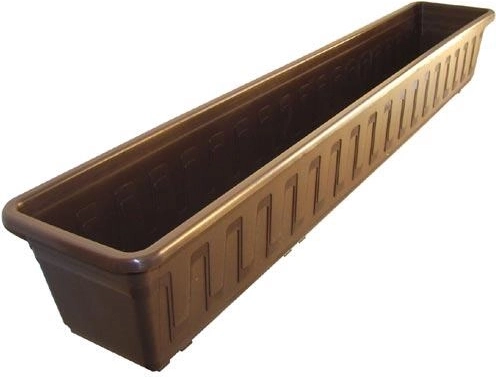 Plastový truhlík Garden 100 cm hnedý