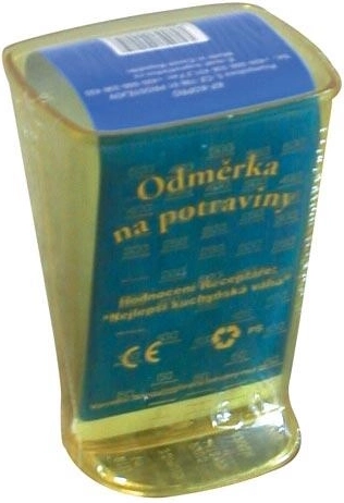 Odměrka 0,5 l z transparentného plastu bez lievika a uška