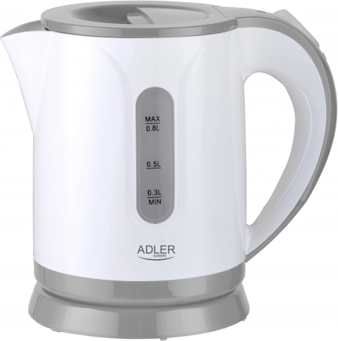 Adler AD1371g Plastová cestovná rýchlovarná kanvica 0,8 l 850 W