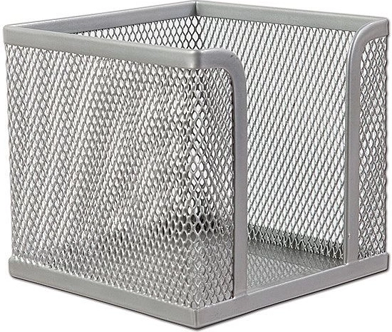 Kovový zásobník na bločky CONCORDE, strieborný