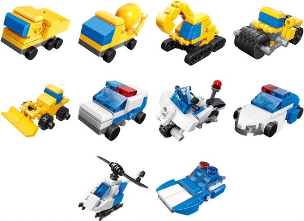 Qman Stavebnica Policajný Inžiniersky Tím 3v1