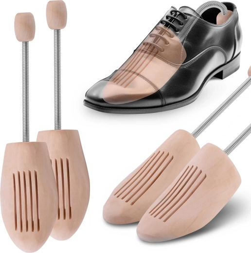 Drevené pružinové napínadlá do topánok 44/45 MASSIDO (2 ks)