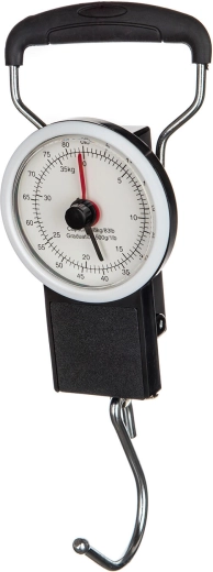 Cestovná závesná mechanická váha 38 kg s meracím metrom