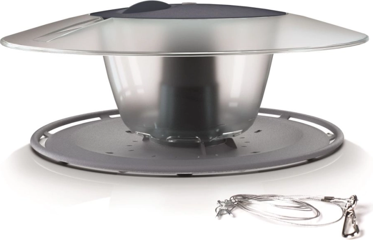 Krmítko pre vtáky Birdyfeed Round sivý kameň