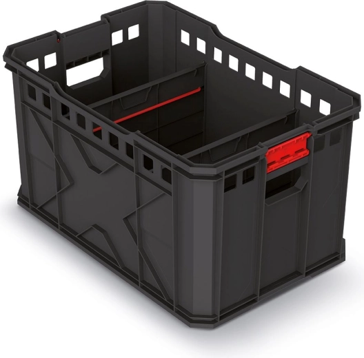 Modulárny prepravný box X-Block Pro, čierny 536 × 354 × 300 mm
