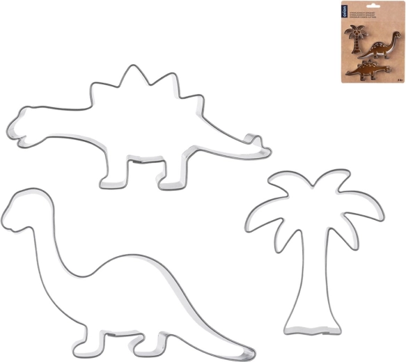 Nerezové vykrajovačky dinosvet 3 ks