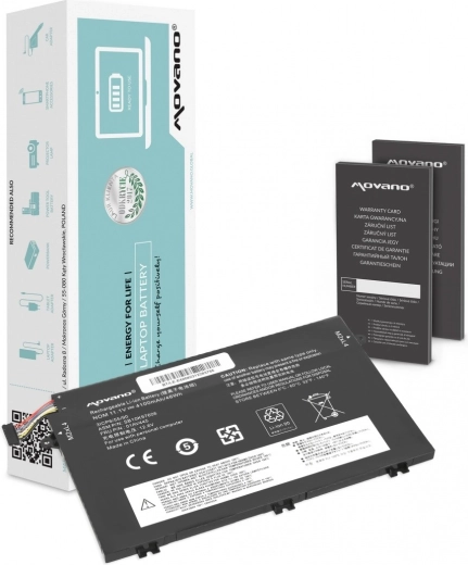 Batéria Movano 01AV445 pre Lenovo ThinkPad E14, E15, E480, E580 a E590, 4100 mAh